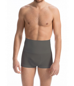 Men's shaping control boxer briefs with waist gridle