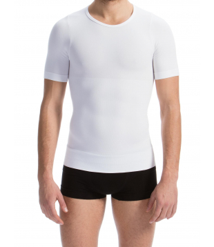 T-Shirt Contenitiva Uomo Snellente Vita e Fianchi In Cotone