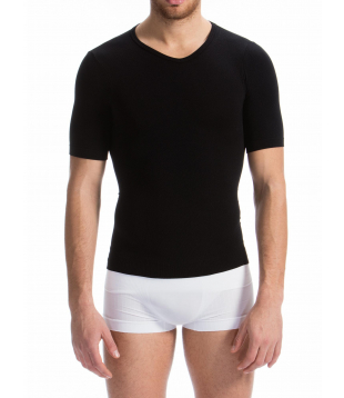 Men's Firm Control Body Shaping T-shirt with light and refreshing BREEZE yarn