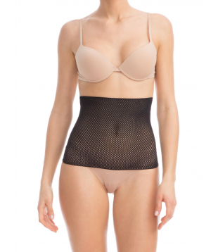 Light and breathable unisex firm control body shaping mesh girdle-3 splints anti rolling down